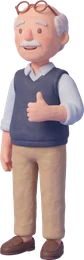 Dad giving a thumbs up on the checklist